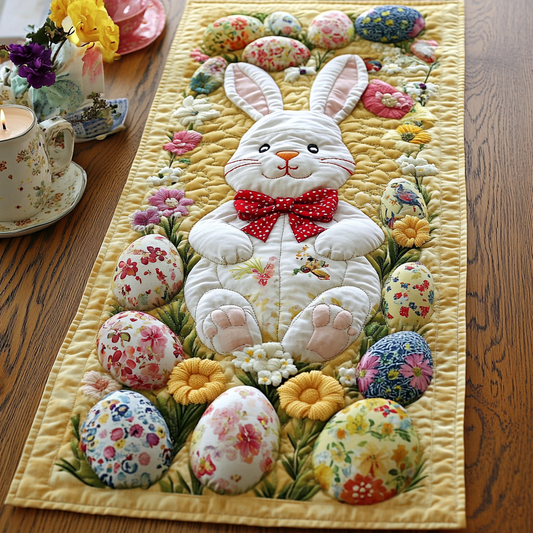 Bunny Yellow Haven Quilted Table Runner NCU0VH3624