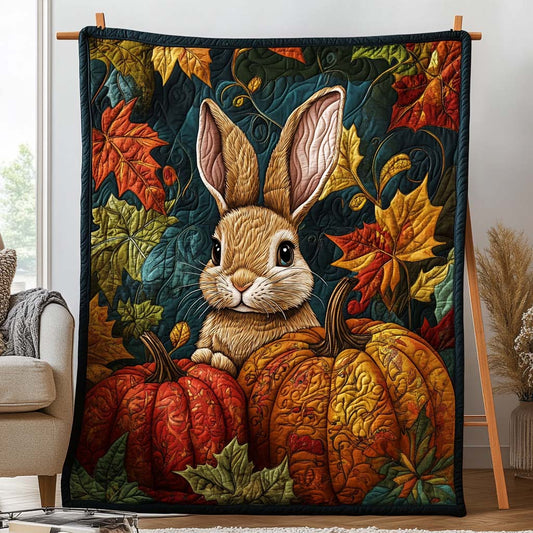 Bunny in Leaves Quilted Blanket NCU0NT9335