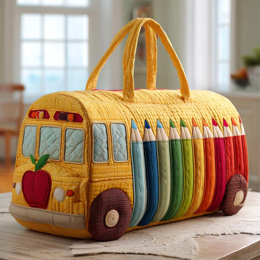 Bus Ride Style Quilted Duffle Bag NCU0NT9644