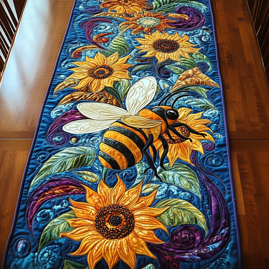 Busy Bee Quilted Table Runner NCU0DK4542