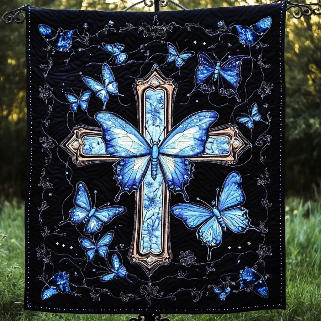 Butterfly Blessings Quilted Blanket NCU0NT3872