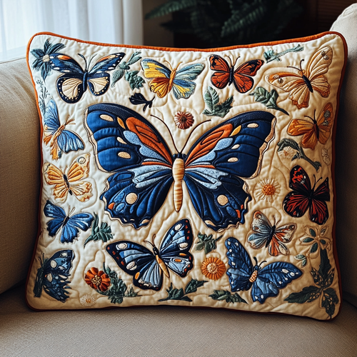 Butterfly Bliss Quilted Pillow Case NCU0DK2451