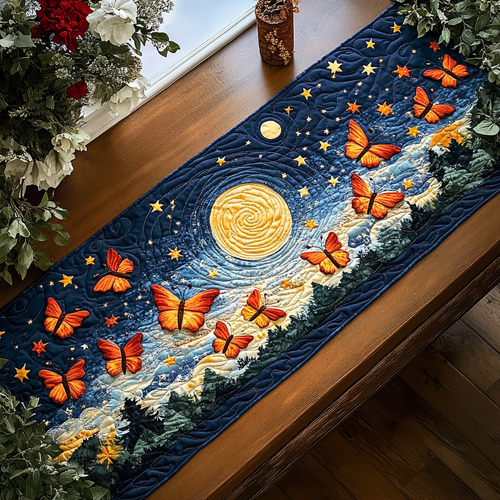 Butterfly Bliss Quilted Table Runner NCU0DK4138