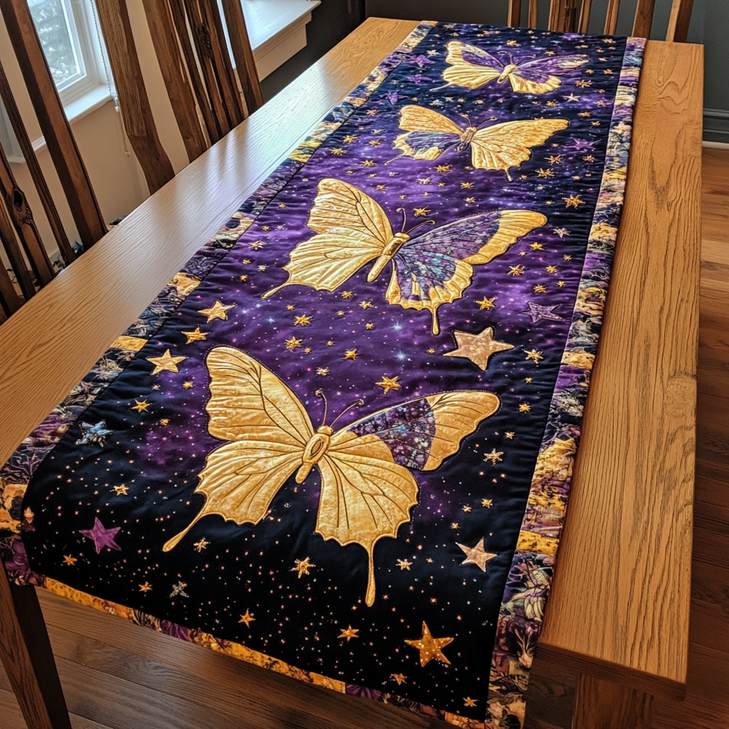 Butterfly Bliss Quilted Table Runner NCU0DK7608