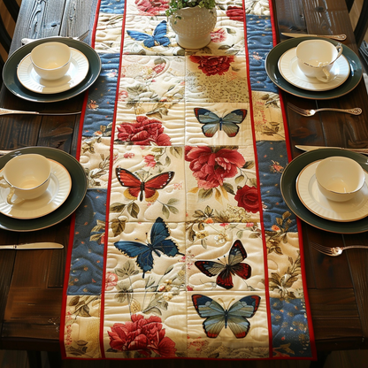Butterfly Bliss Quilted Table Runner NCU0DV3429