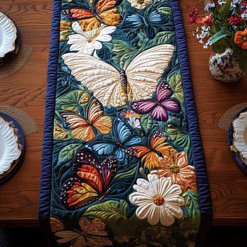 Butterfly Bliss Quilted Table Runner NCU0PT4093