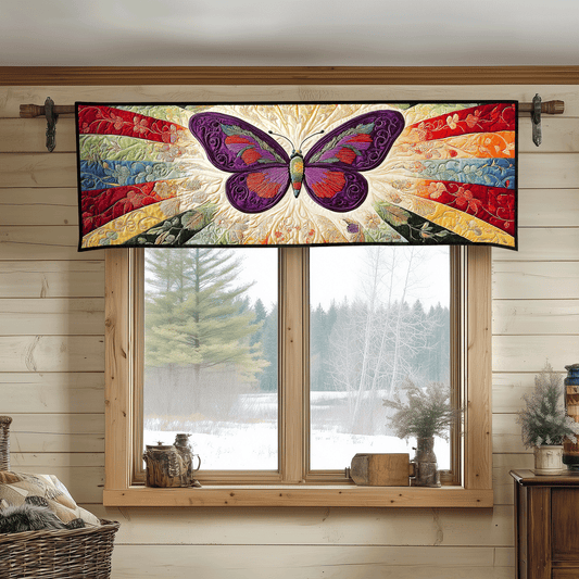 Butterfly Bliss Quilted Valance NCU0DV3559