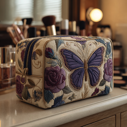 Butterfly Bloom Quilted Makeup Bag NCU0DK10505