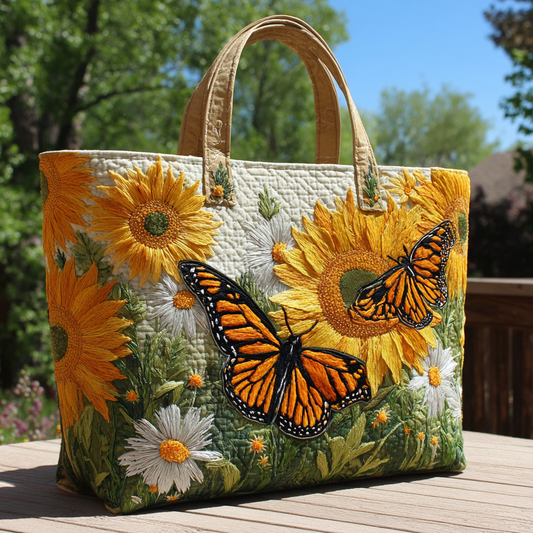Butterfly Bloom Quilted Tote Bag NCU0VL2820