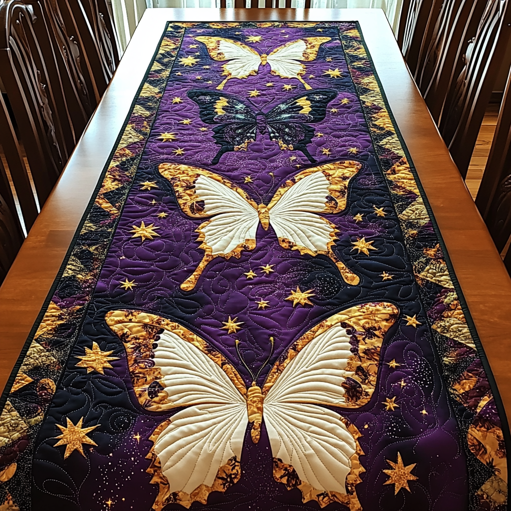 Butterfly Dream Quilted Table Runner NCU0DK7607