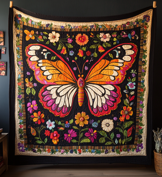 Butterfly Dreams Art Quilt Hanging NCU0DV795