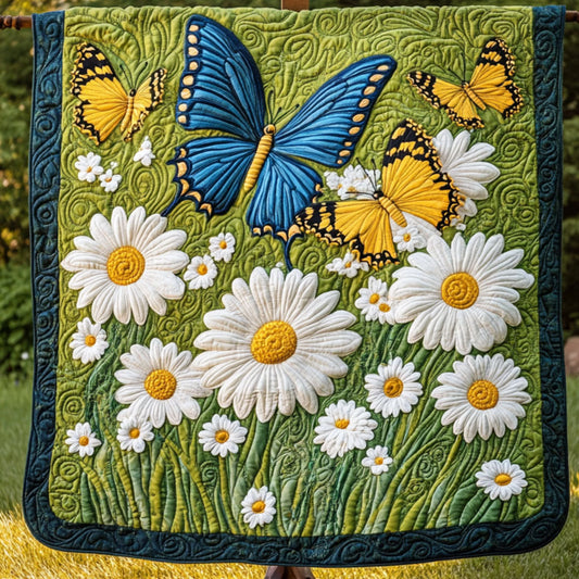 Butterfly Garden Quilted Blanket NCU0NT6361