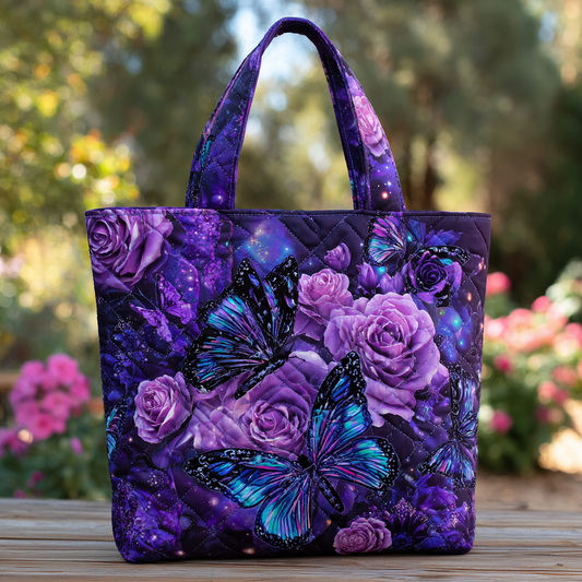 Butterfly Garden Quilted Tote Bag NCU0DK8719