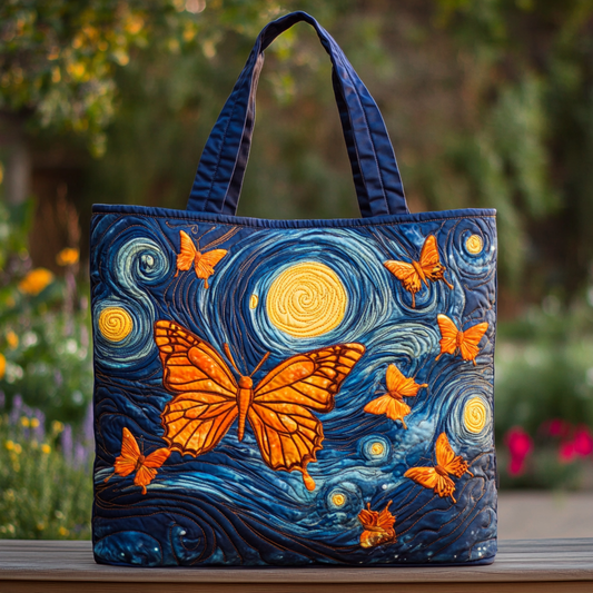 Butterfly Grace Quilted Tote Bag NCU0DK8720