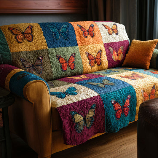 Butterfly Harmony Quilted Sofa Cover NCU0NT12302