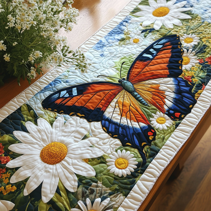 Butterfly Haven Quilted Table Runner NCU0DK7612