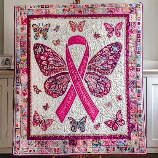 Butterfly Hope Quilted Blanket NCU0NT9560