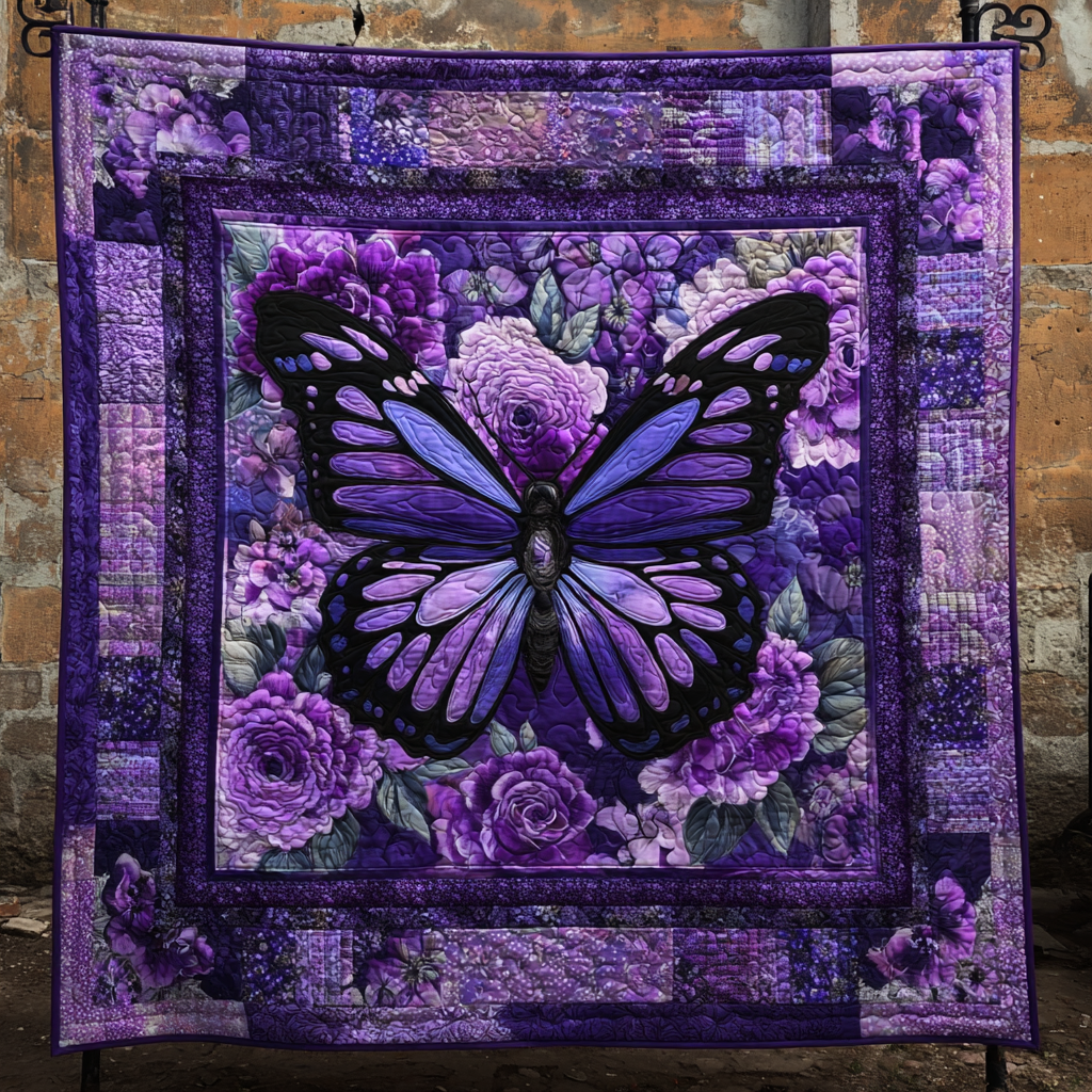 Butterfly Magic Quilted Blanket NCU0DK8216