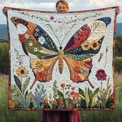 Butterfly Meadow Quilted Blanket NCU0VL1102