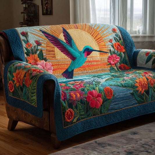 Butterfly Meadow Quilted Sofa Cover NCU0DK12113