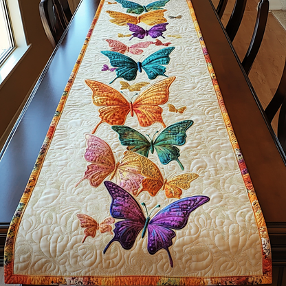 Butterfly Path Quilted Table Runner NCU0DK7611