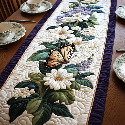 Butterfly Whimsy Quilted Table Runner NCU0PT4096