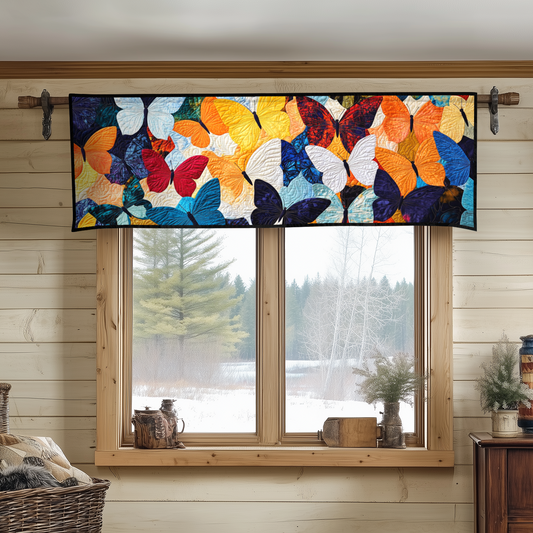 Butterfly Whimsy Quilted Valance NCU0DK3926