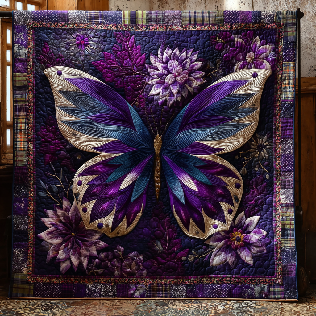 Butterfly Wings Quilted Blanket NCU0DK8214