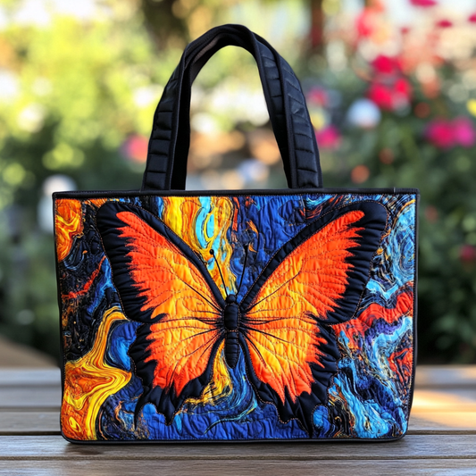 Butterfly Wings Quilted Tote Bag NCU0DK8715