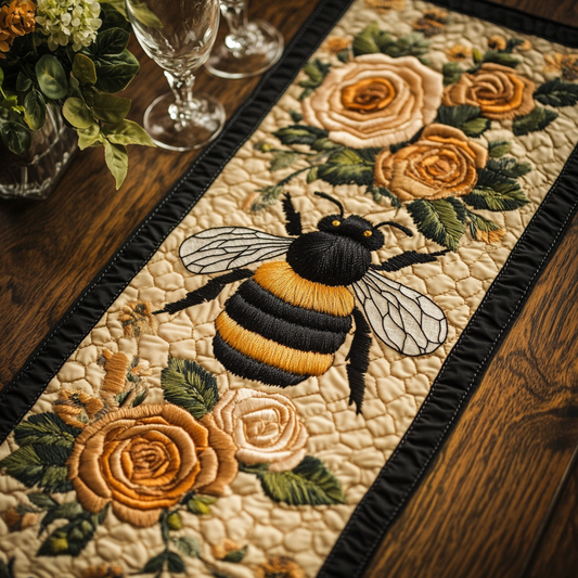 Buzz Garden Quilted Table Runner NCU0VH5605