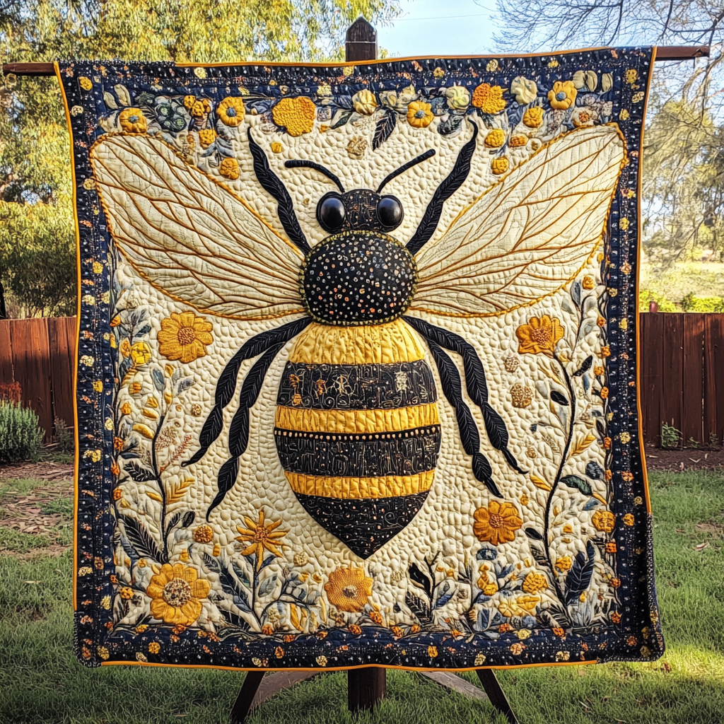 Buzzing Bliss Quilted Blanket NCU0DK1192