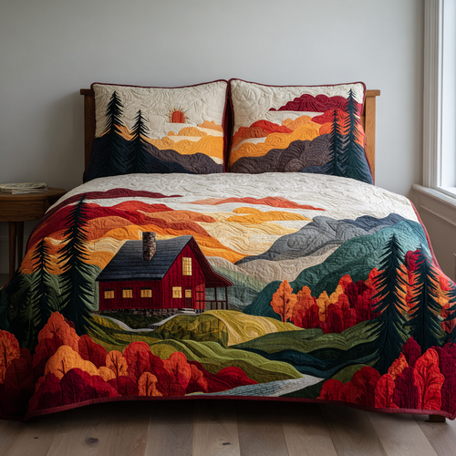 Cabin Calm 3-Piece Quilted Bedding Set NCU0DK8646