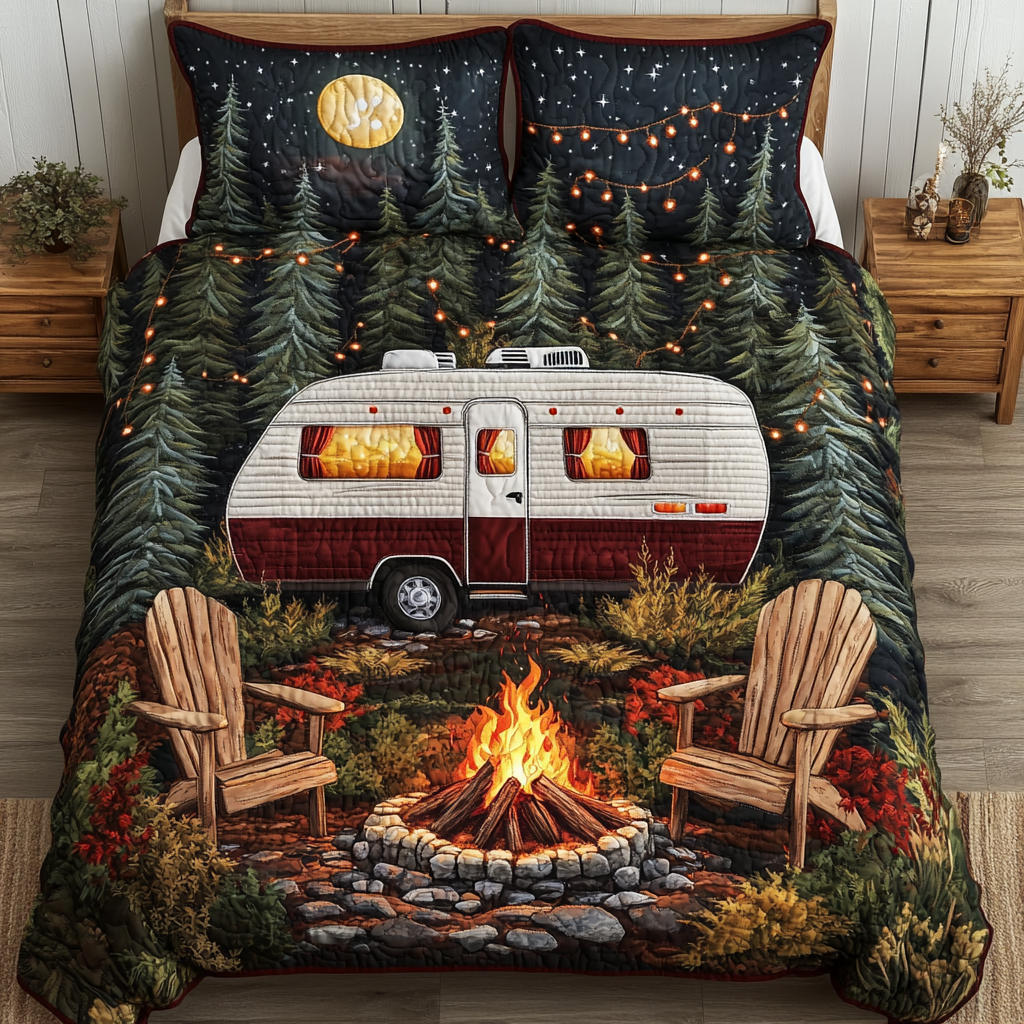 Cabin Calm 3-Piece Quilted Bedding Set NCU0VH5624