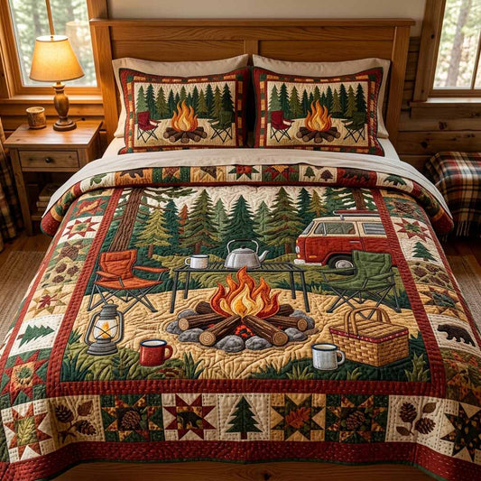 Cabin Camp 3-Piece Quilted Bedding Set NCU0XD2820