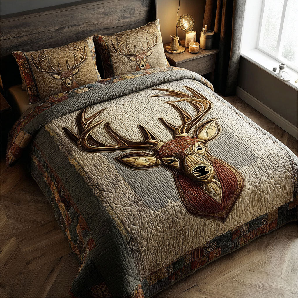 Cabin Comfort 3-Piece Quilted Bedding Set NCU0DK11904