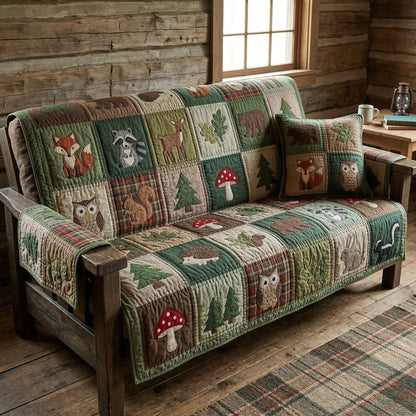 Cabin Creatures Quilted Sofa Cover NCU0NT12559