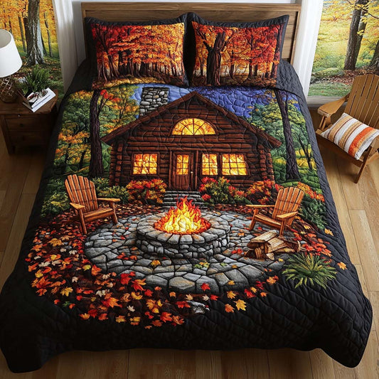 Cabin Dreams 3-Piece Quilted Bedding Set NCU0NT8975