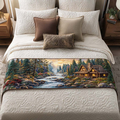 Cabin Forest Rest Quilted Bed Runner NCU0NT8690