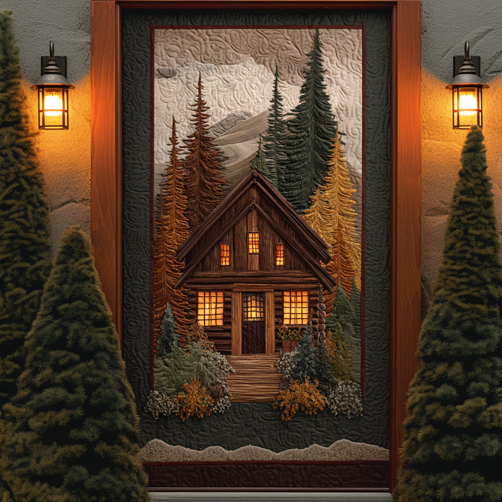 Cabin Haven Quilted Door Cover NCU0DV8770