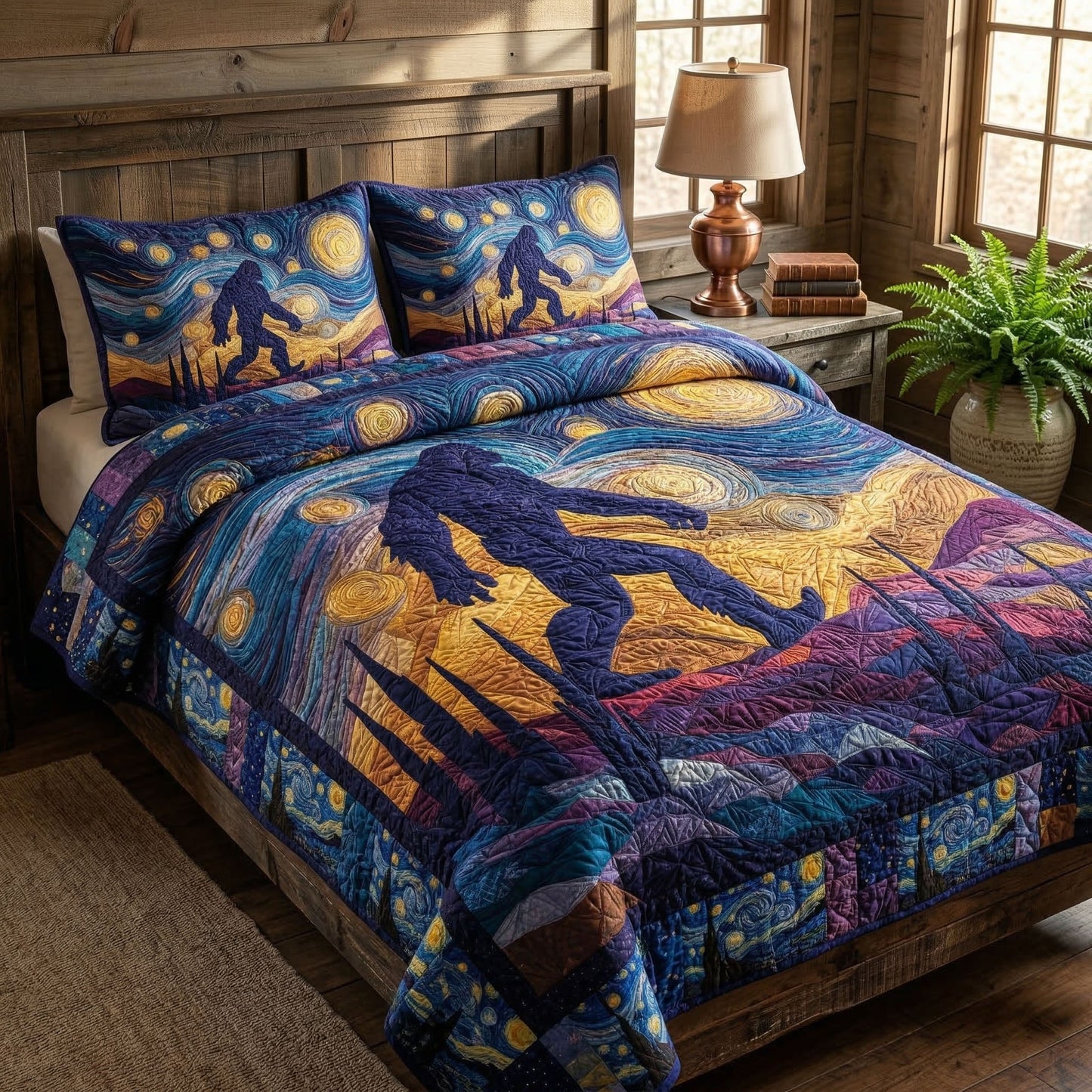 Cabin Life 3-Piece Quilted Bedding Set NCU0NT12601