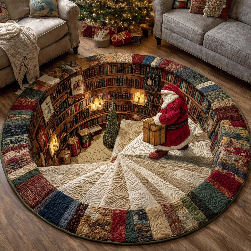 Cabin Light Glow Quilted Round Mat NCU0NT11241