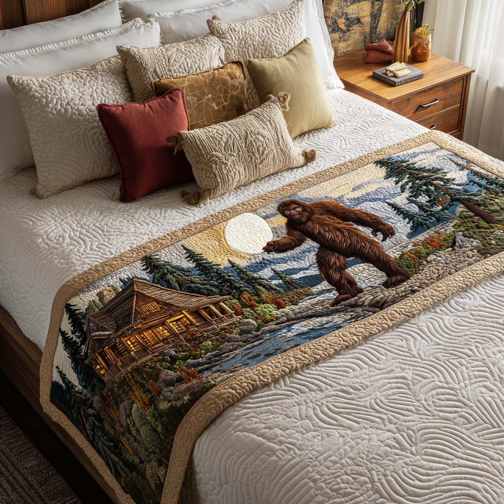 Cabin Lodge Spirit Quilted Bed Runner NCU0NT8692