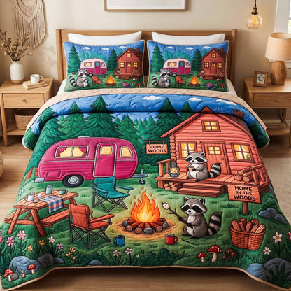 Cabin Night 3-Piece Quilted Bedding Set NCU0XD2825