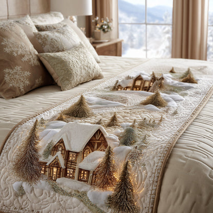 Cabin Noel Quilted Bed Runner NCU0DV8895