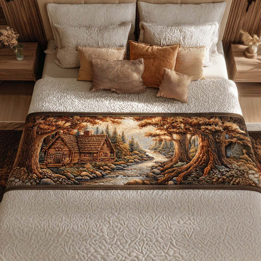 Cabin Peace Path Quilted Bed Runner NCU0NT8694