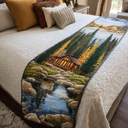 Cabin Pine Touch Quilted Bed Runner NCU0NT8695