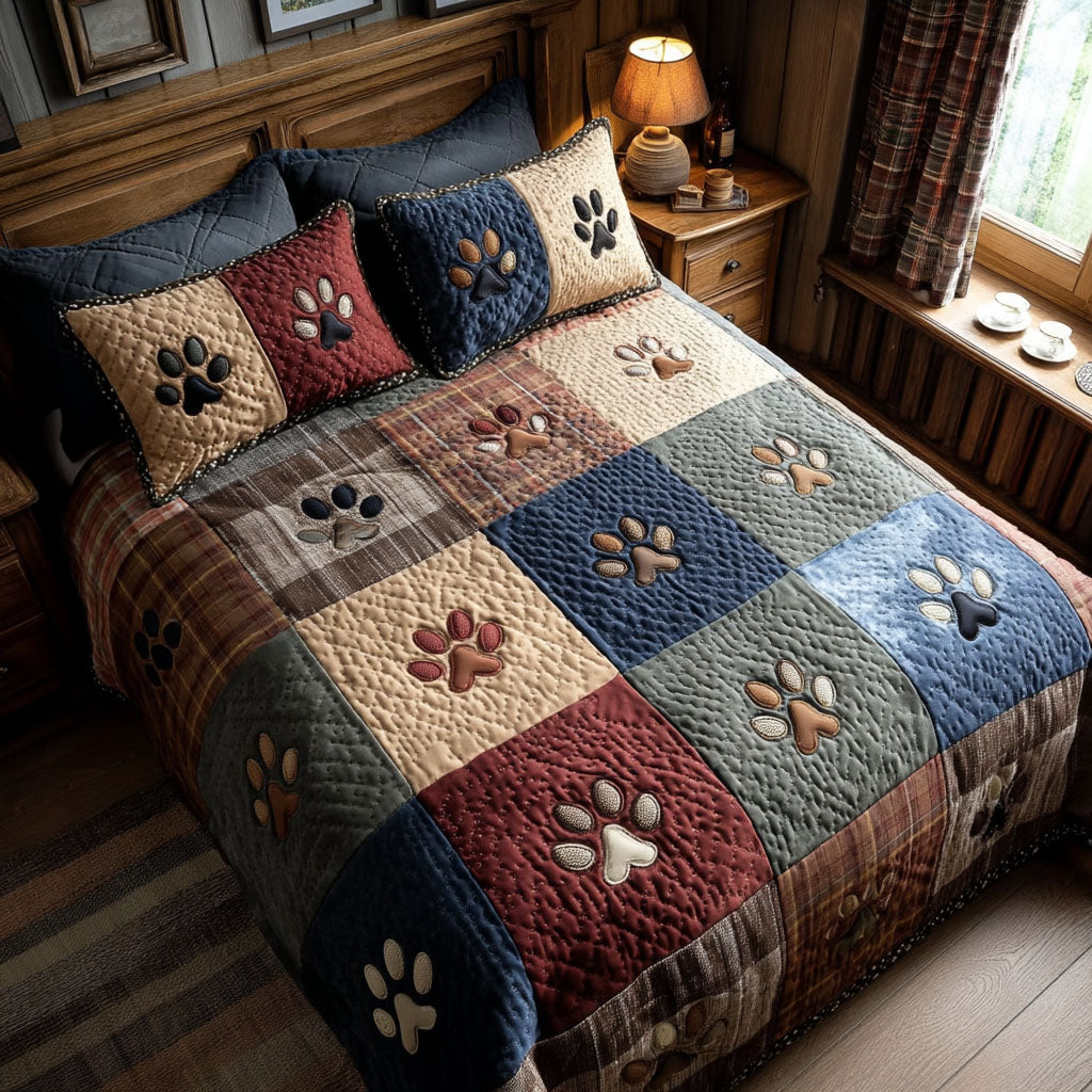 Cabin Prints 3-Piece Quilted Bedding Set NCU0TV1147