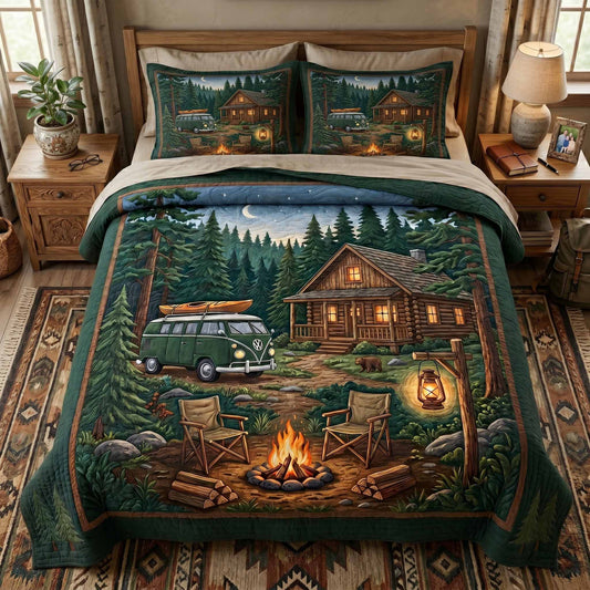 Cabin Retreat 3-Piece Quilted Bedding Set NCU0XD2792