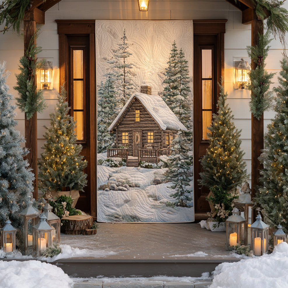 Cabin Retreat Quilted Door Cover NCU0DV8772