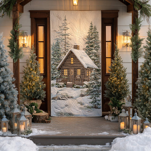 Cabin Retreat Quilted Door Cover NCU0DV8772